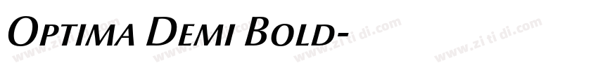 Optima Demi Bold字体转换 Optima Demi Bold字体转换